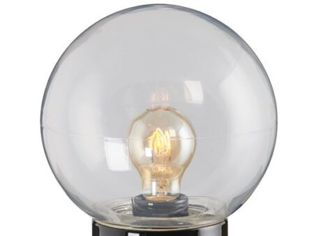 Classic Glob Rak Svart/Klarglas 200Cm Ip54